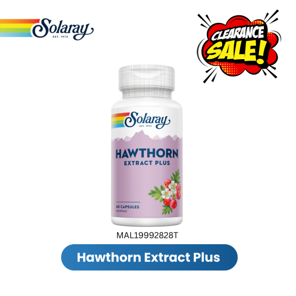 [Clearance] SOLARAY HAWTHORN EXTRACT PLUS EXTRA 25% (Expiry Date: 31/1/26)